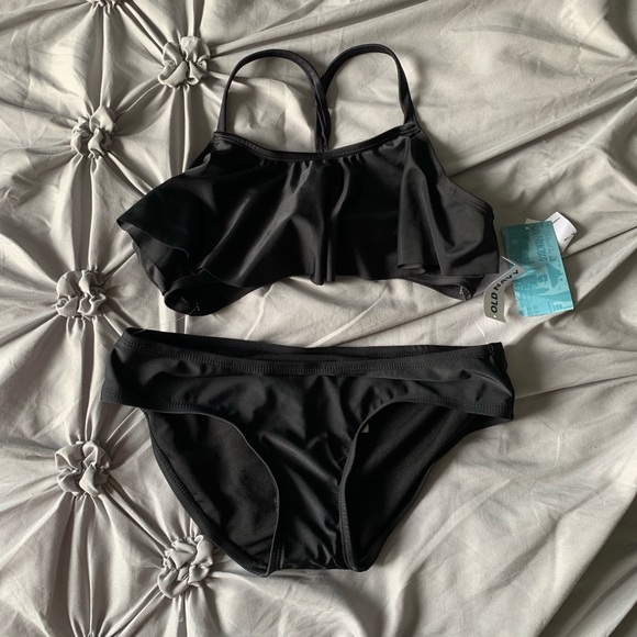 kids black bikinis